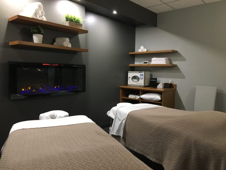 Two massage beds in Massage Experts treatment room